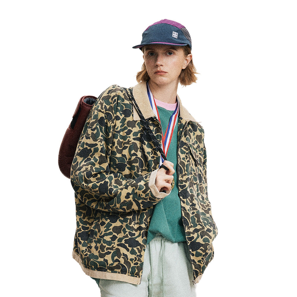 Contrast Stitch Outdoor Denim Jacket