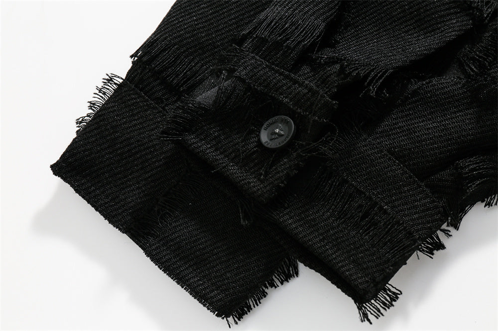 Dark High Street Tassel Jacquard Jacket