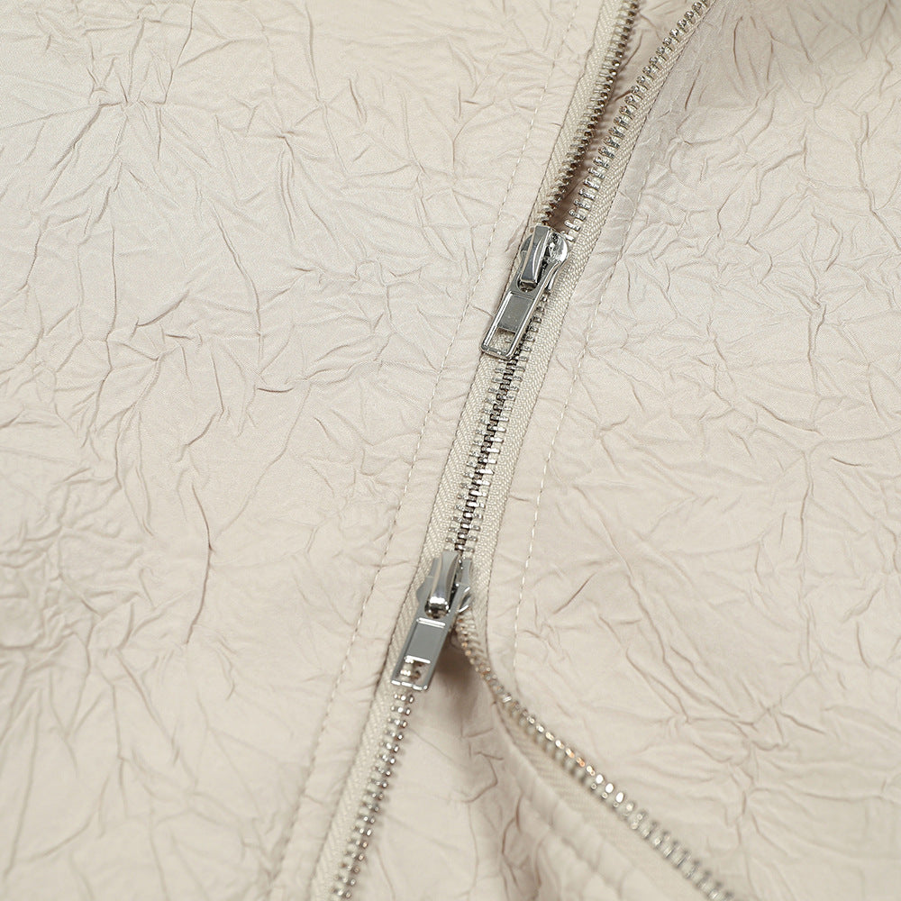 The CrestForm Pleated Texture Coat Statement Edition