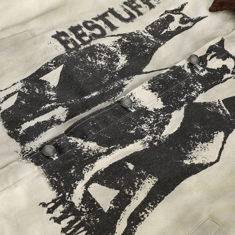 Unisex Printed Fashion Jacket