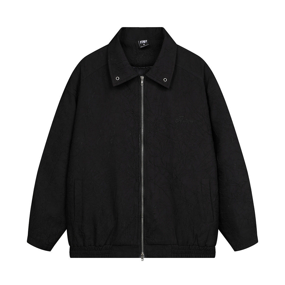 The CrestForm Pleated Texture Coat Statement Edition