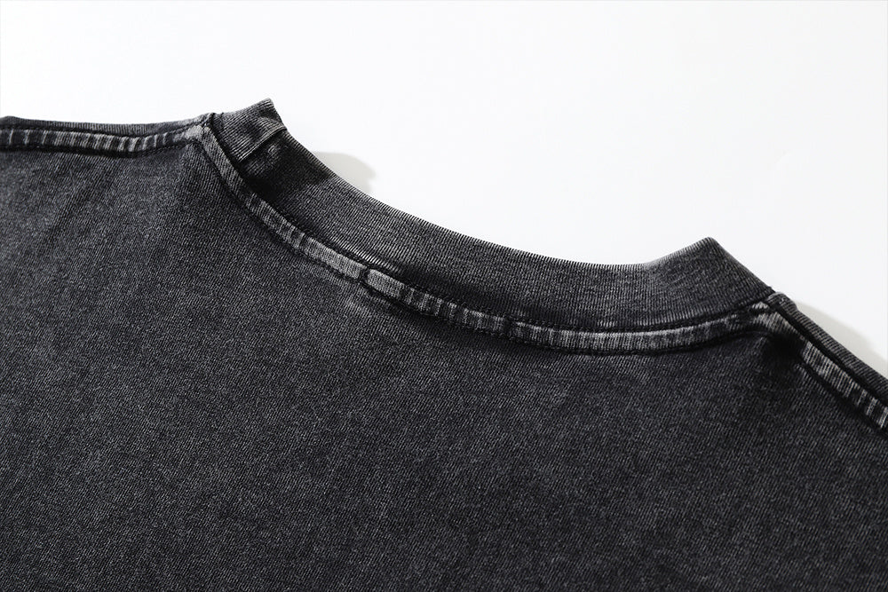 Noctura Vintage Washed Butterfly Long-Sleeve Tee