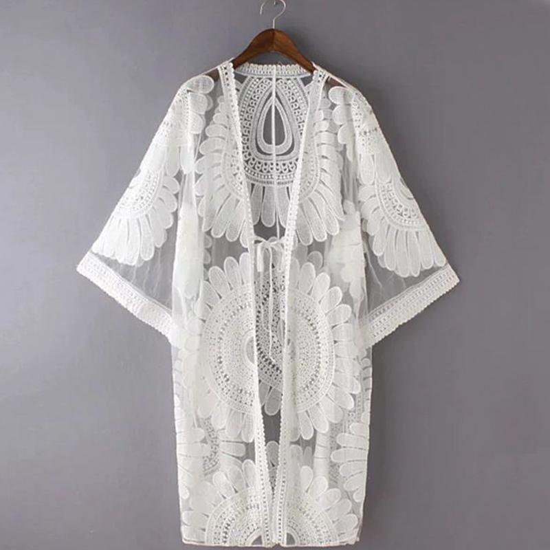 Floral Mesh Kimono