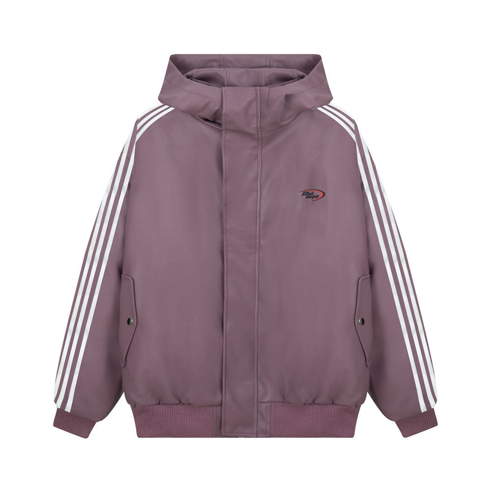 Men’s Hooded Leather Command Coat