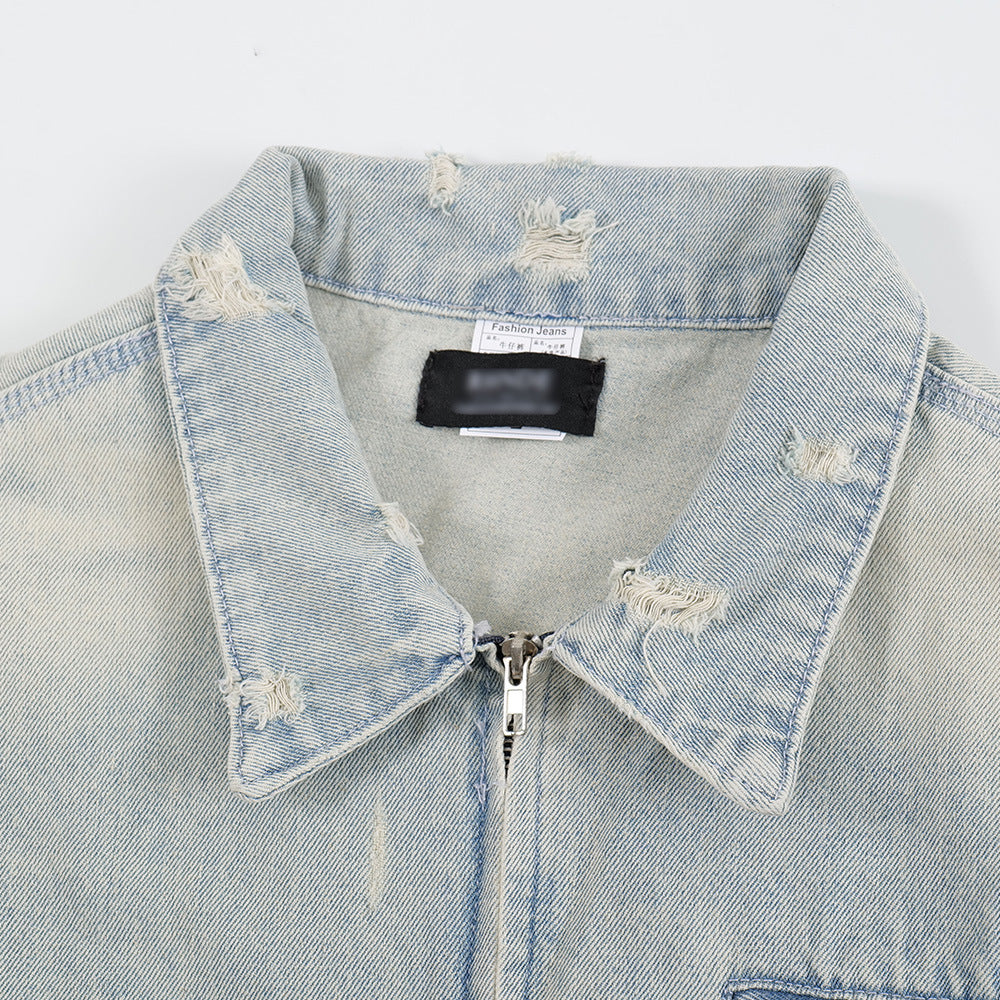 Worn-Out Denim Jacket