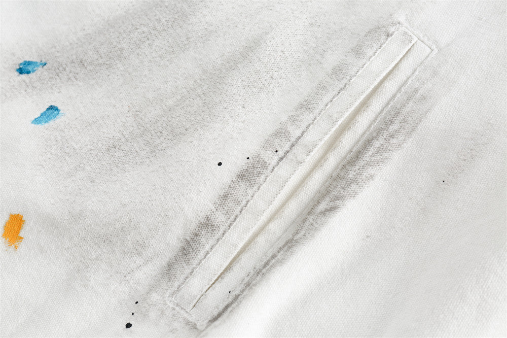 Colorblock Polo-Collar Retro Sport Jacket