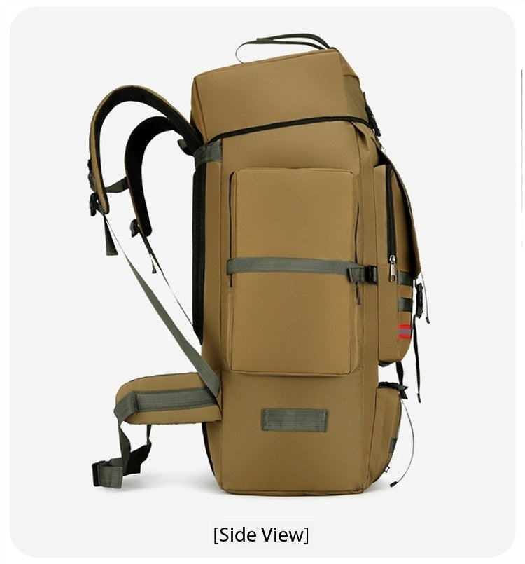 Outdoor 130 Liter 120 Large Capacity Camouflage Travel Bag, Cotton Quilt, Luggage, Working, Hiking, Camping, Waterproof Backpack