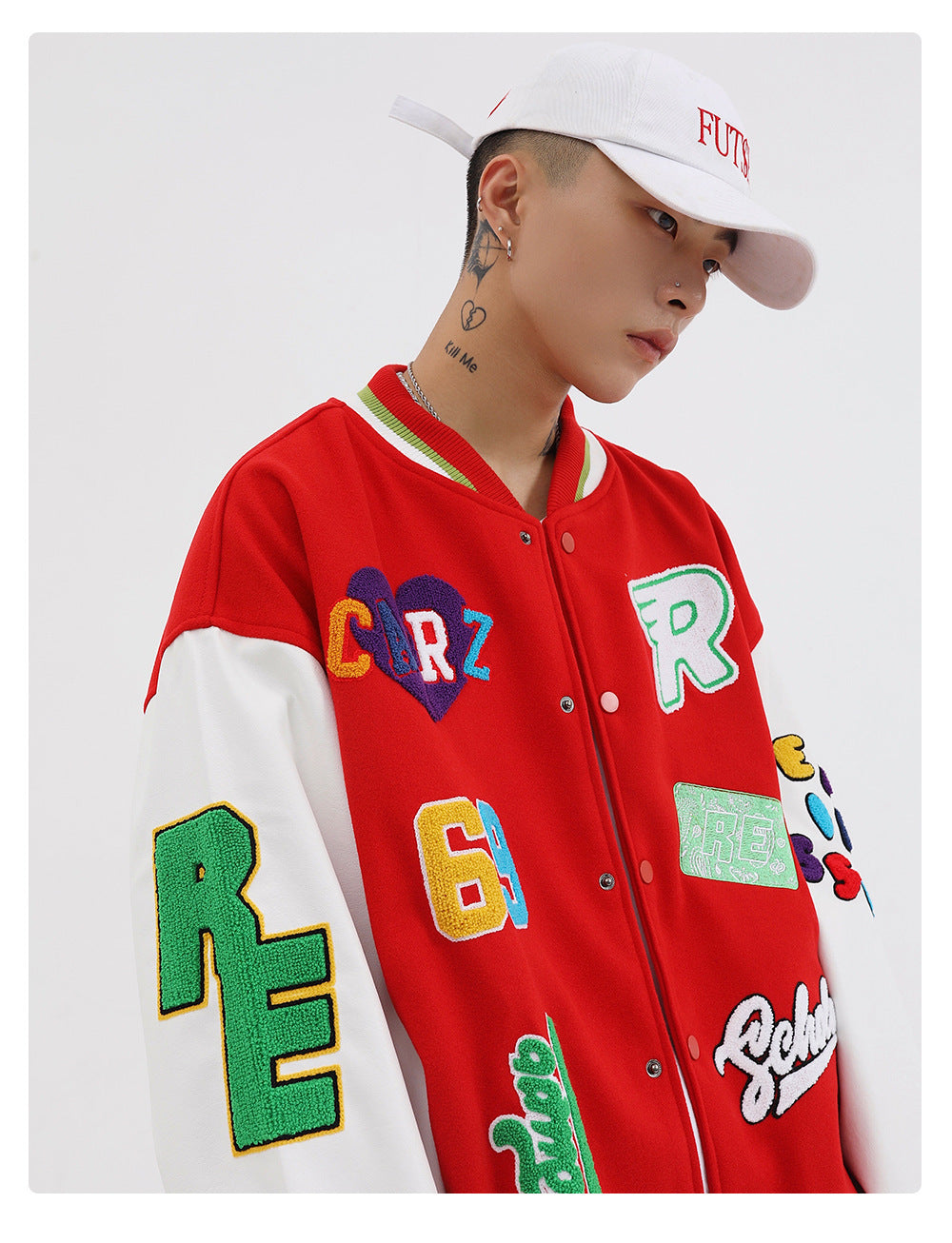 Classic Patchwork Baseball Jacket