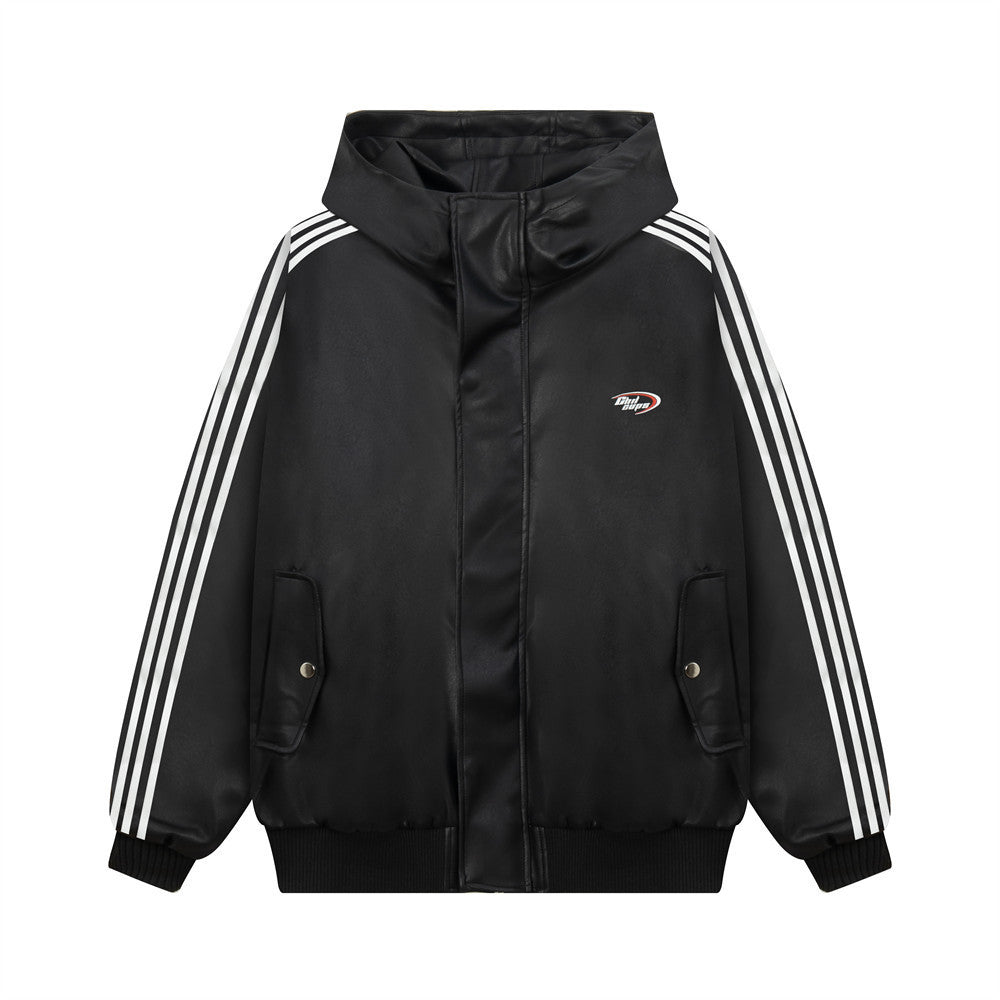 Men’s Hooded Leather Command Coat