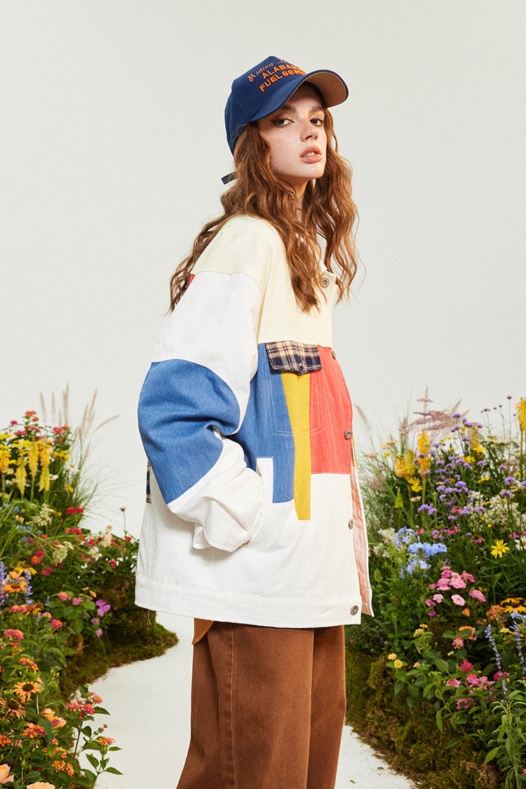UrbanPatch Contrast Color Street Coat