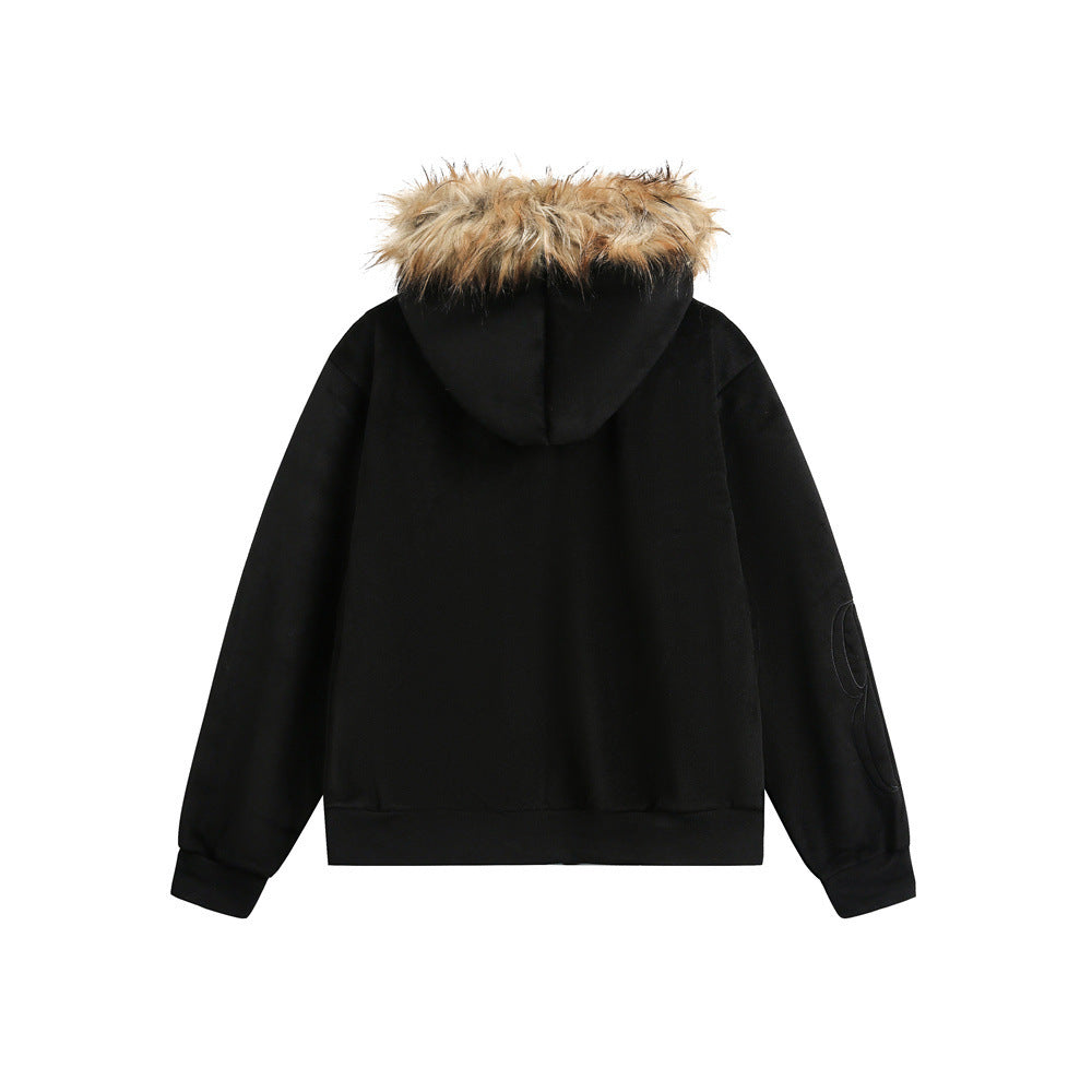 Frontier Luxe Fur-Hood Cardigan