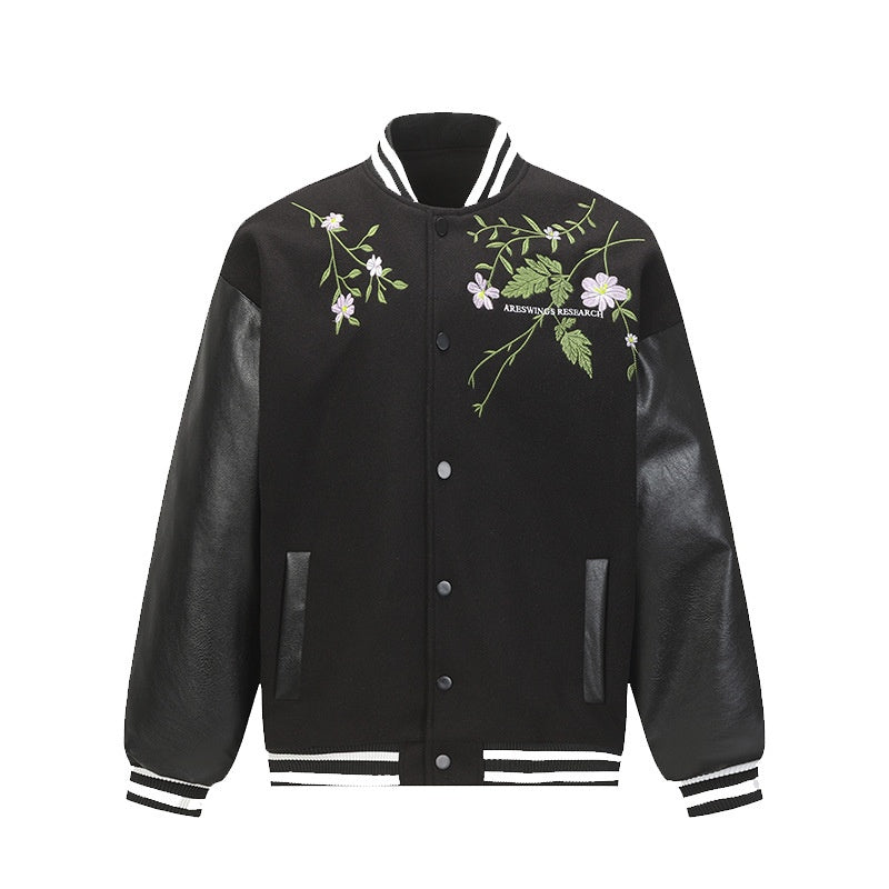 Retro Floral Embroidered Coat