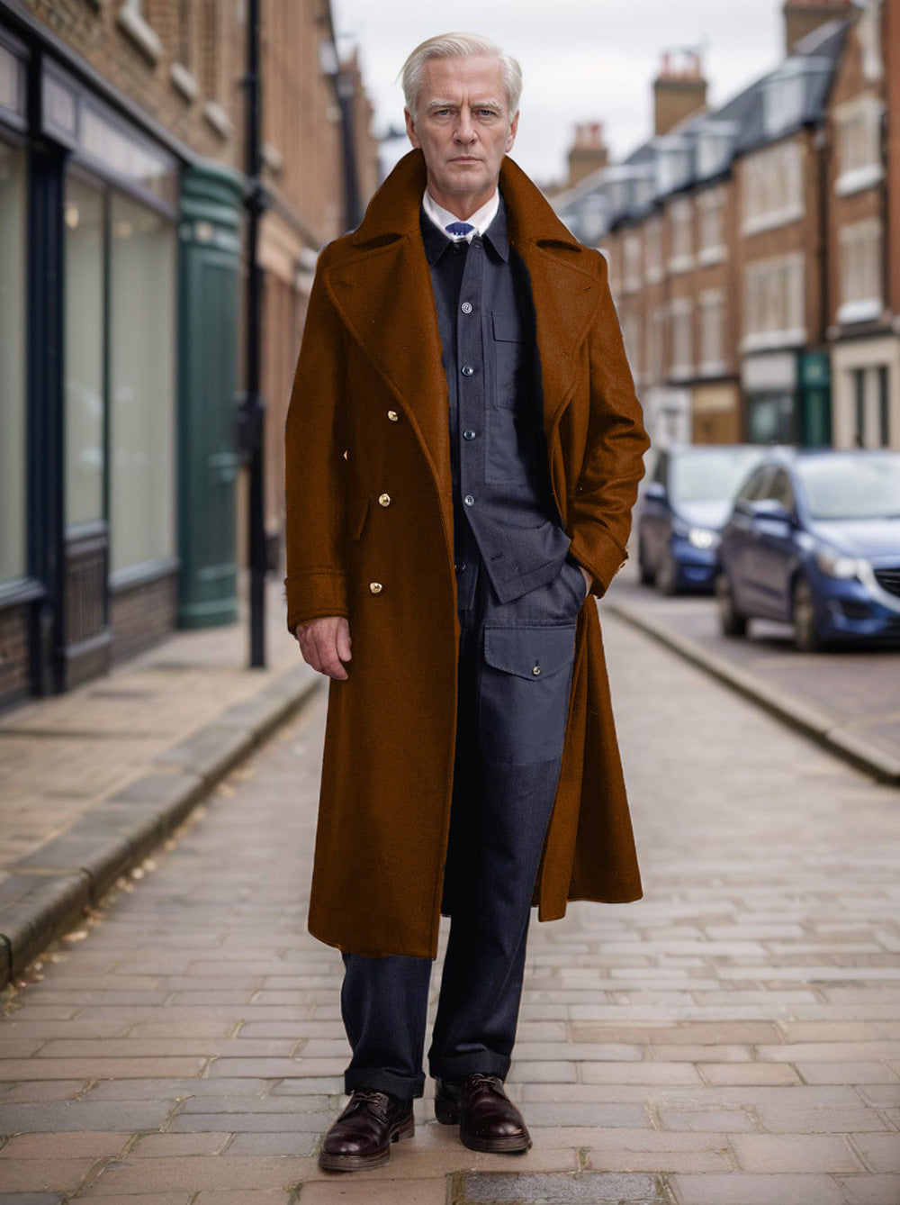 Wool Ultra-Long Overcoat