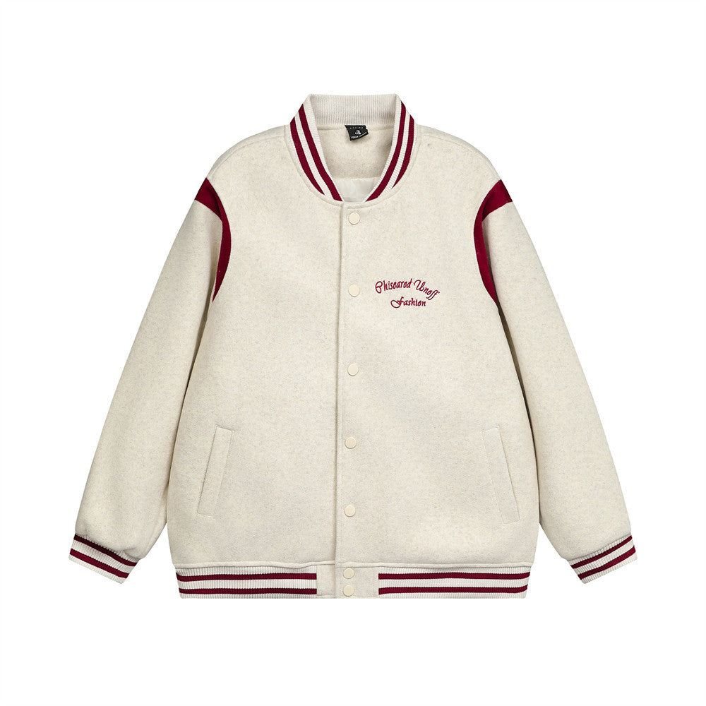 The VarsityEdge Embroidered Baseball Jacket American High Street Edition