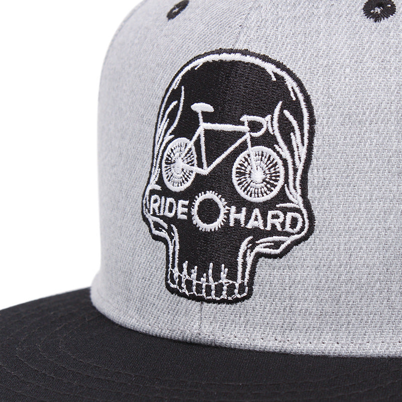 Skull Embroidered Baseball Cap