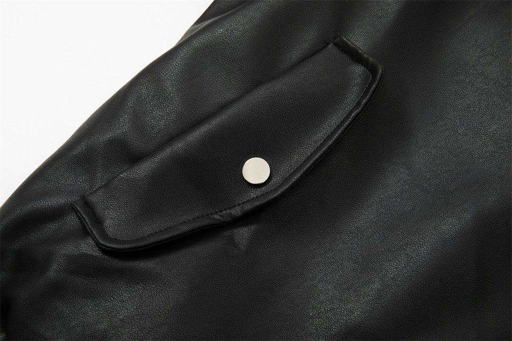 Men’s Hooded Leather Command Coat