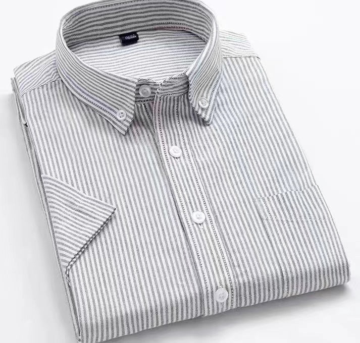 Men's Striped Business Casual Shirt