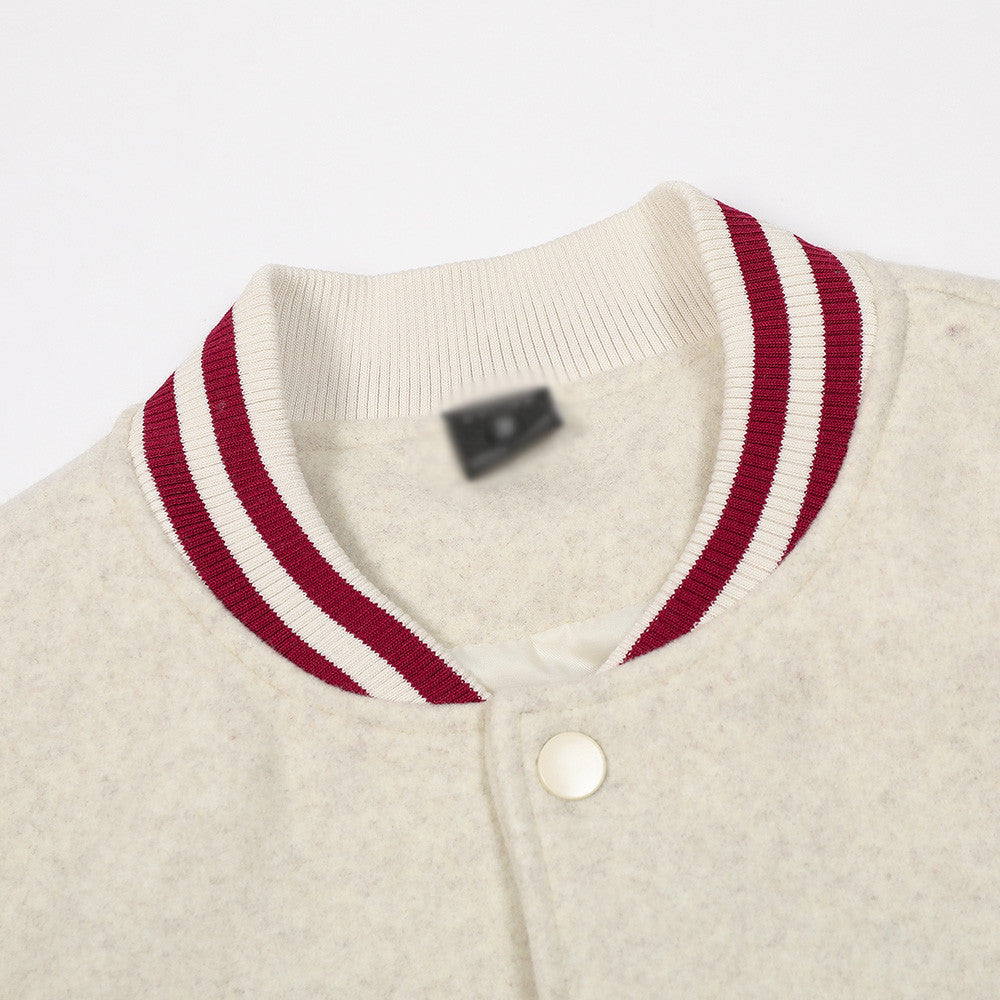 The VarsityEdge Embroidered Baseball Jacket American High Street Edition