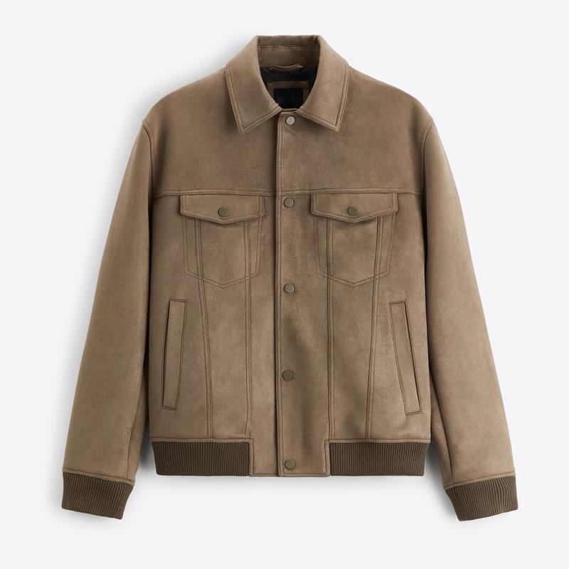 Urban Suede Velvet Commuter Coat