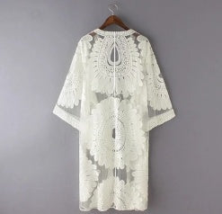 Floral Mesh Kimono