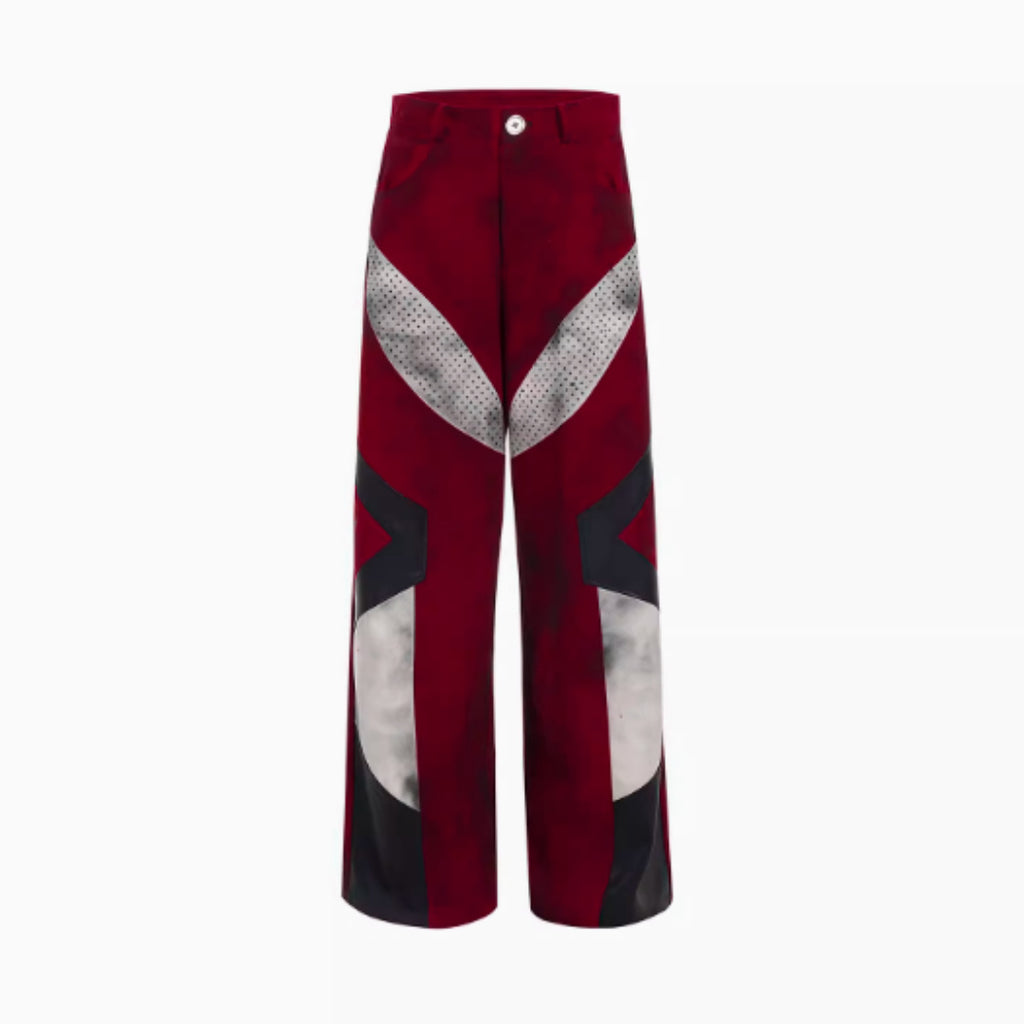 Modern Patchwork Denim Pants