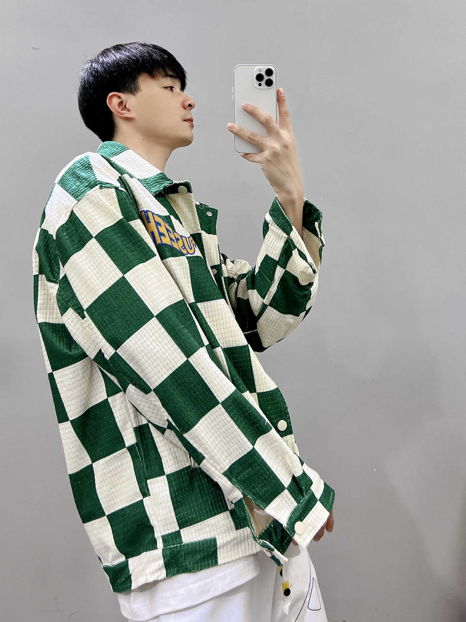 Green Lapel Jacket