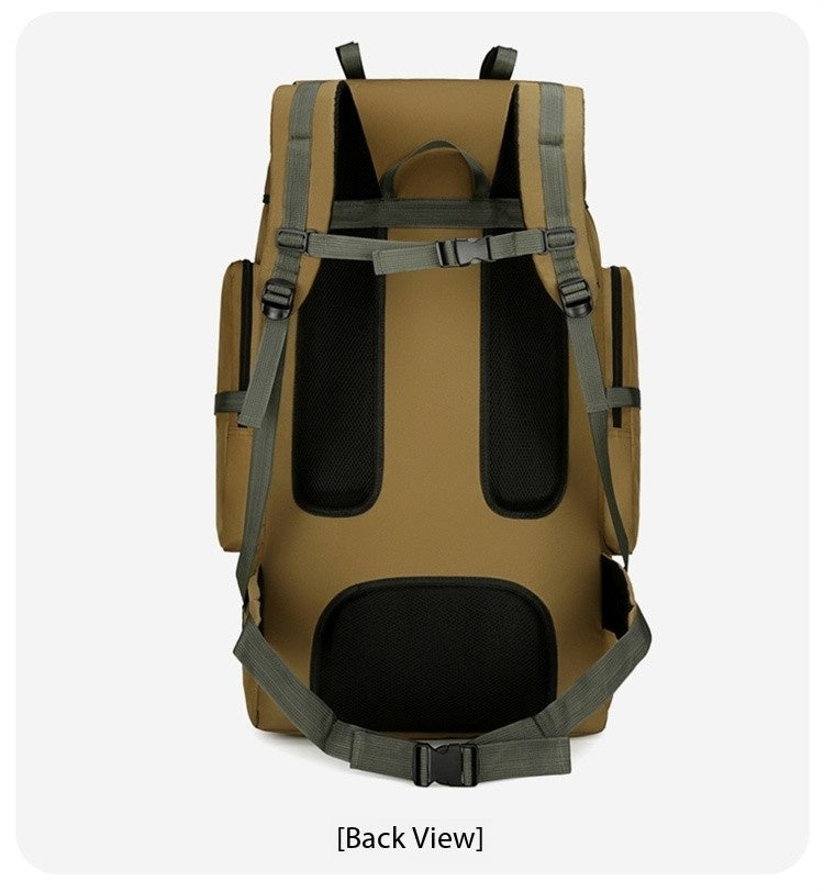 Outdoor 130 Liter 120 Large Capacity Camouflage Travel Bag, Cotton Quilt, Luggage, Working, Hiking, Camping, Waterproof Backpack