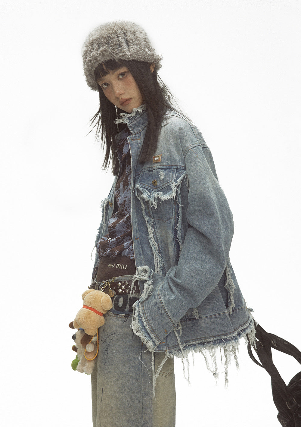 Old Wash Cat Beard Denim Jacket