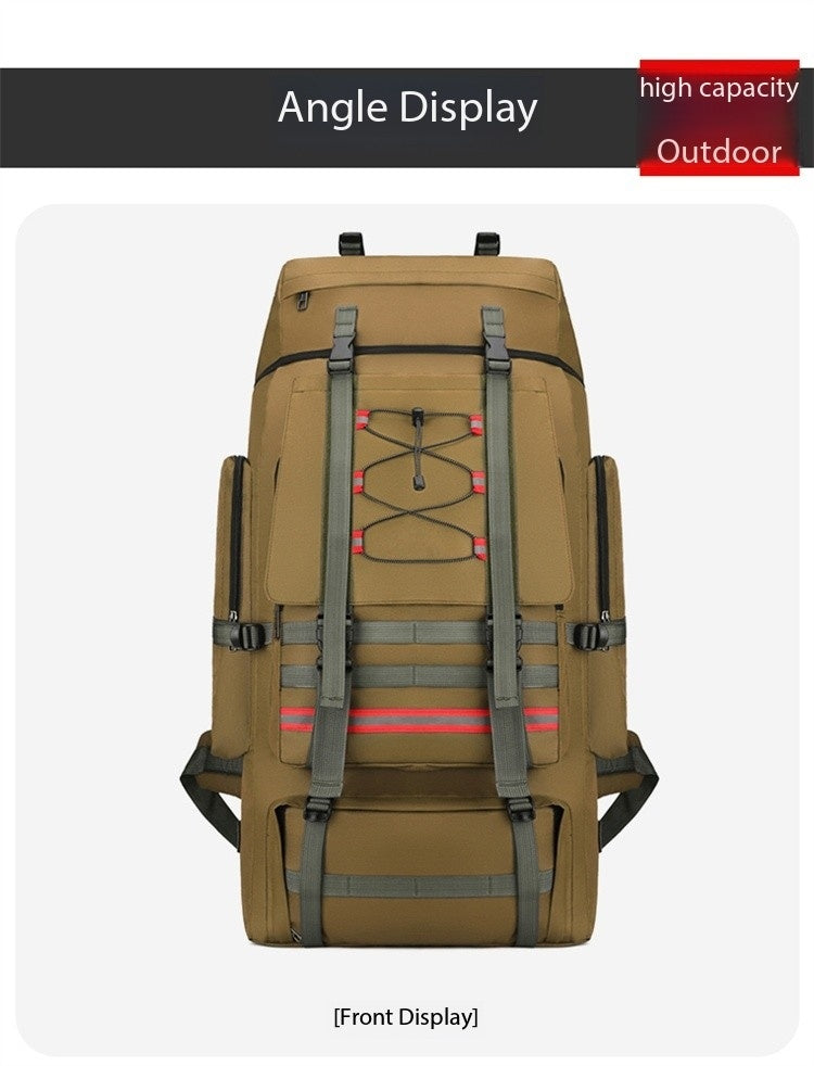 Outdoor 130 Liter 120 Large Capacity Camouflage Travel Bag, Cotton Quilt, Luggage, Working, Hiking, Camping, Waterproof Backpack
