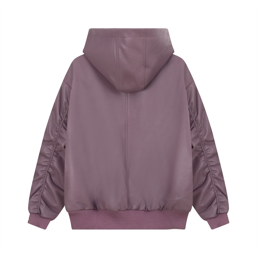 Men’s Hooded Leather Command Coat