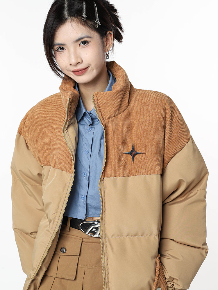 Elara Retro Corduroy Padded Jacket