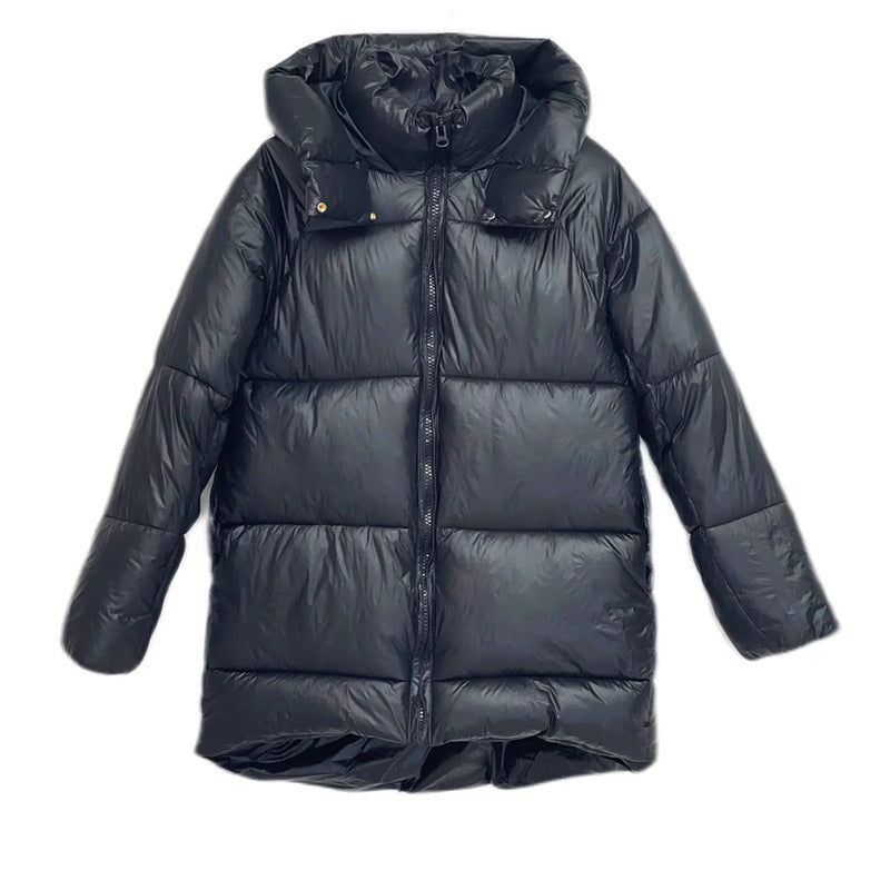 European And American Style Street Loose Hooded Simple Padded Jacket