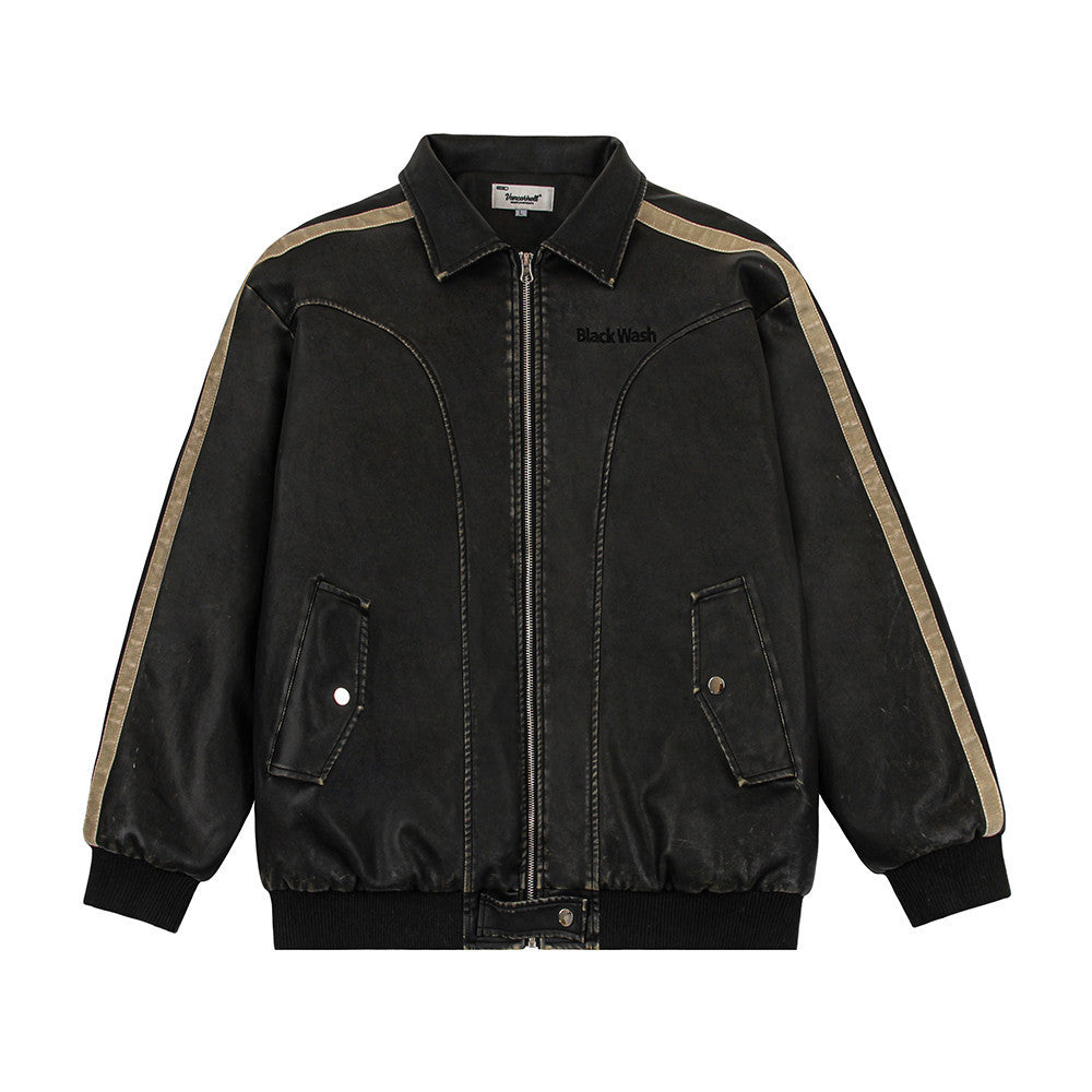 Men’s Distressed Leather Jacket