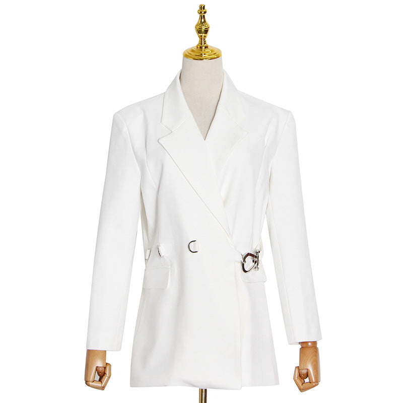 Novelle Studio Tailored Suit-Collar Fashion Coat