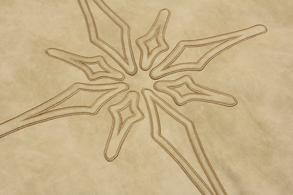 Men’s Embroidered Signature PU Leather Jacket