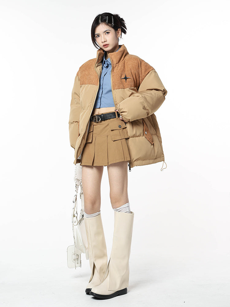 Elara Retro Corduroy Padded Jacket