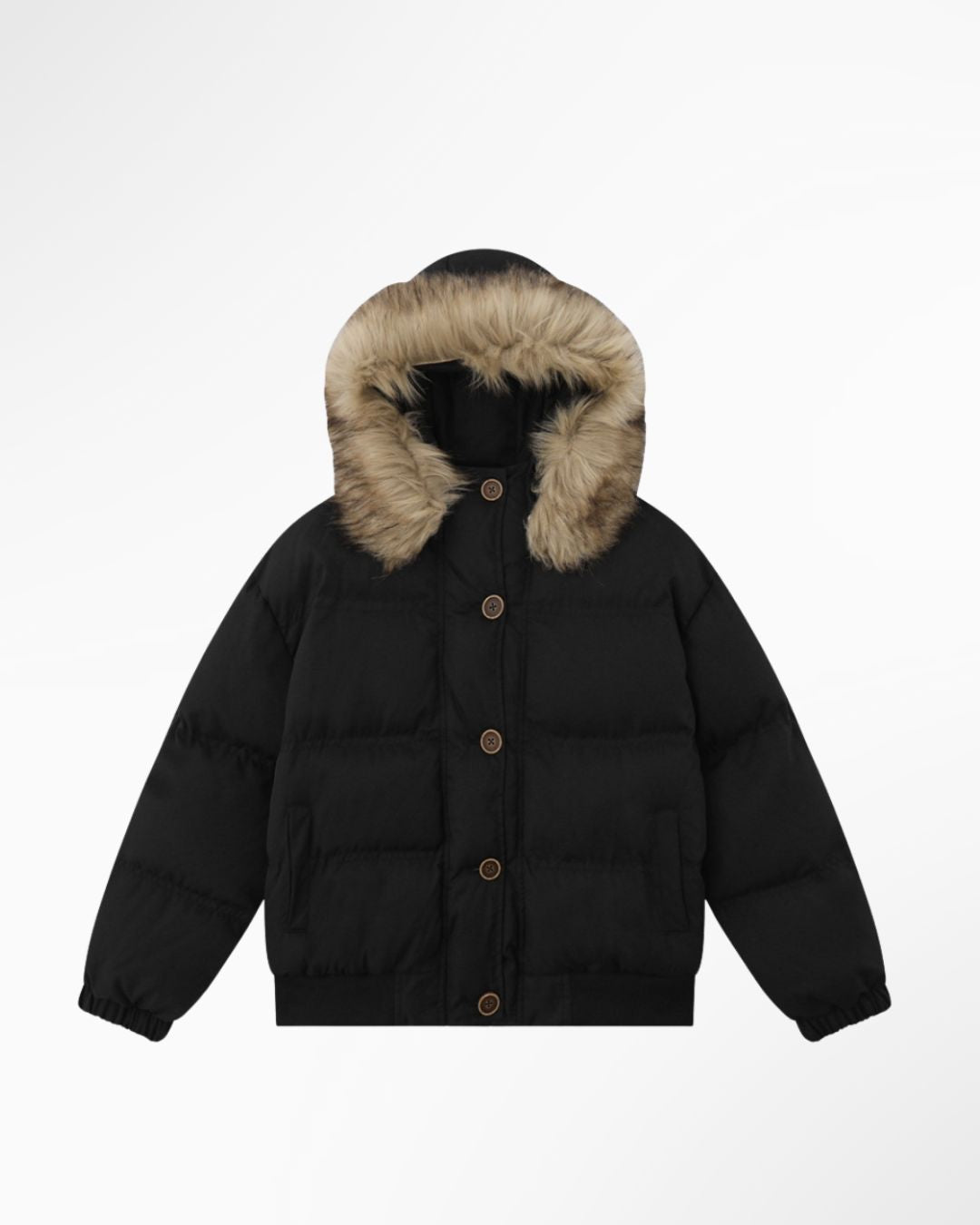 Fur Collar Hooded Cotton Jacket