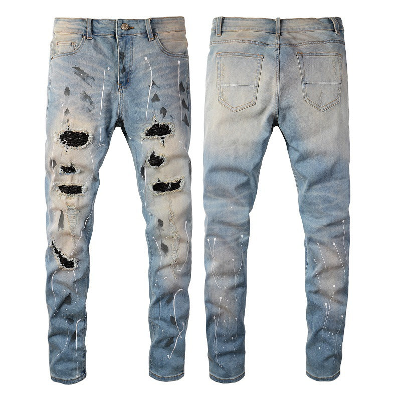 Rhinestone Street Jeans