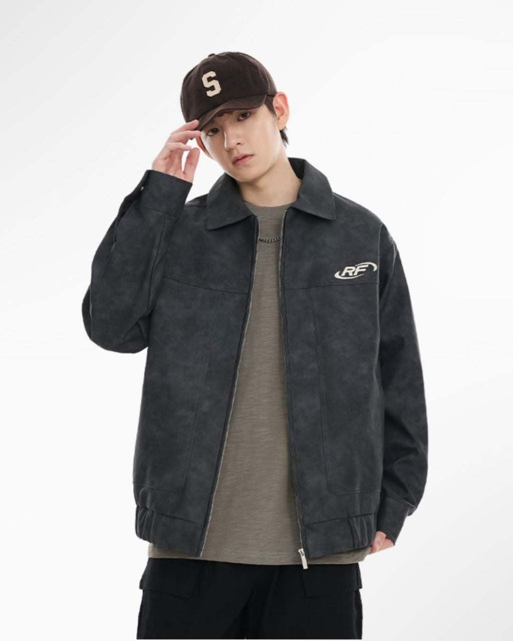 Men’s Retro PU Leather Jacket