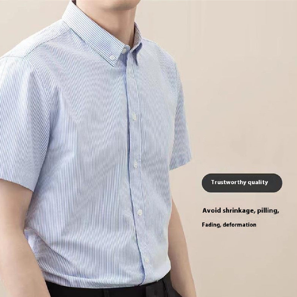 Men's Striped Business Casual Shirt