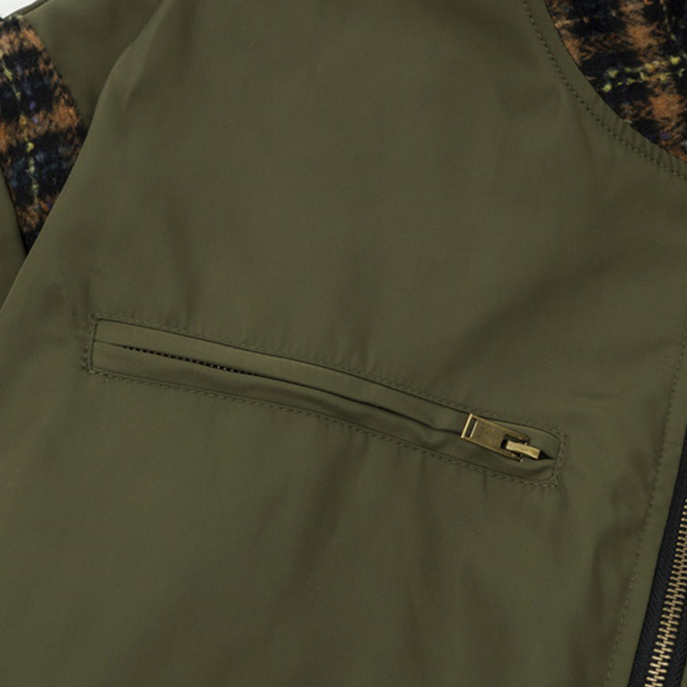 Men’s Stitching Flight Jacket