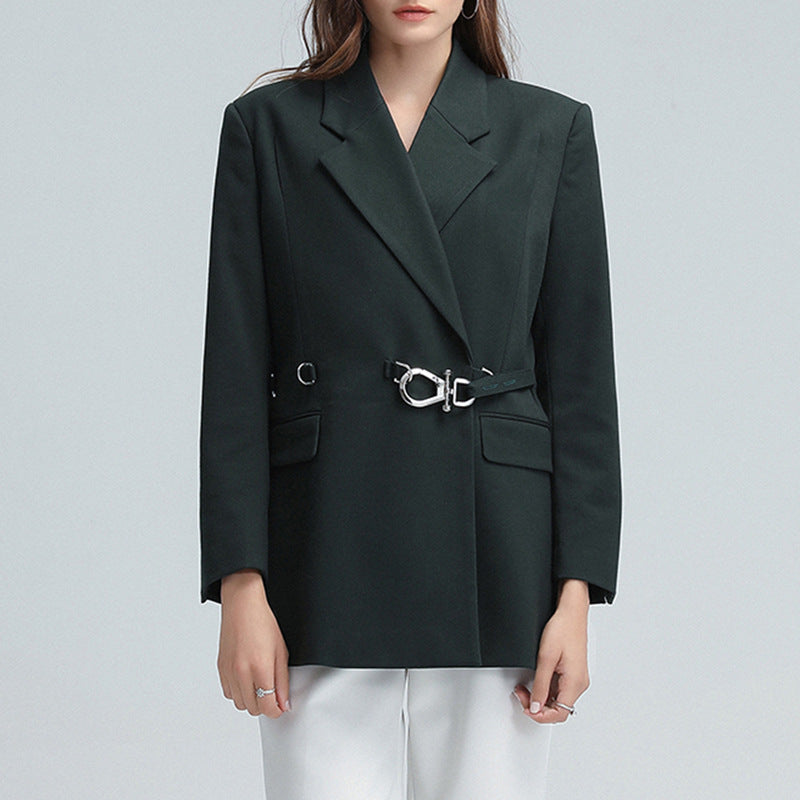 Novelle Studio Tailored Suit-Collar Fashion Coat