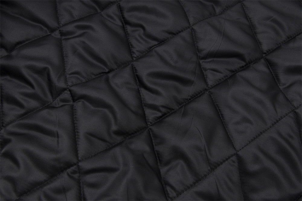 Dark Spider Print Stand Collar Bread Cotton Coat Jacket