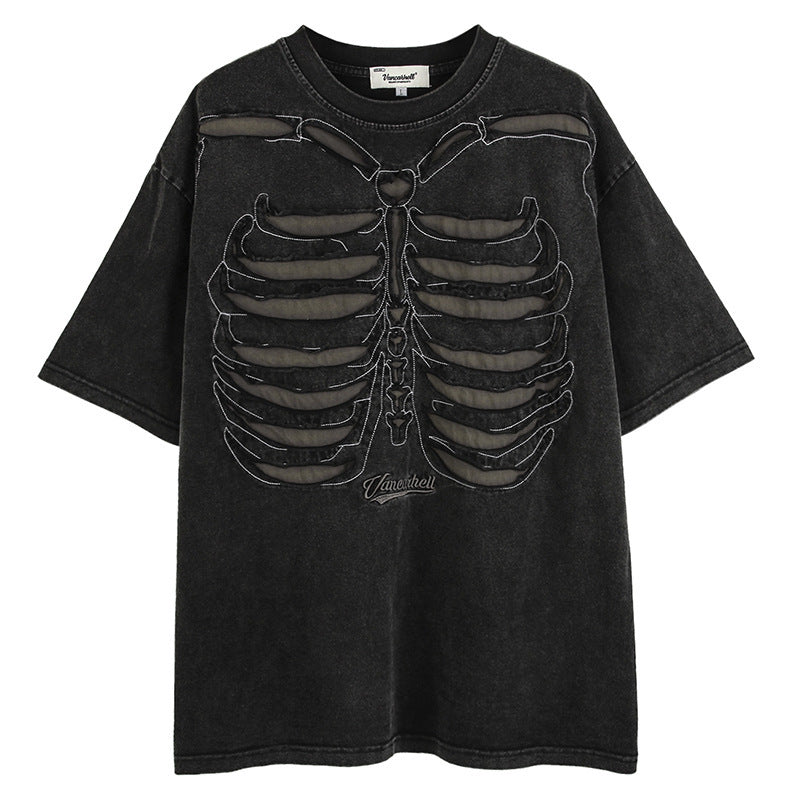 Skull Print Short Sleeve Tee