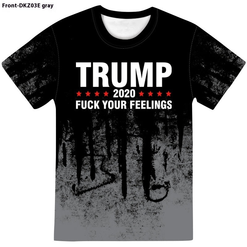 3D Graphic Short Sleeve Trump Tee