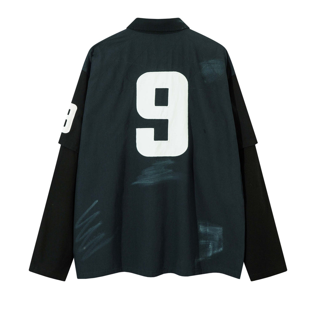 Heritage Color-Block Embroidered Lapel Jacket