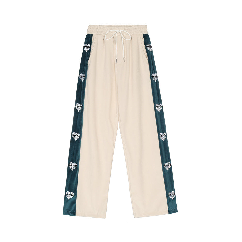 Love Embroidered Casual Suit for Men