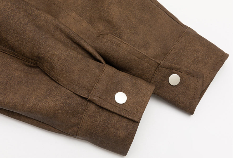 Men’s Retro PU Leather Jacket