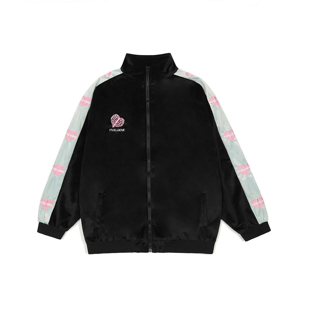 Love Embroidered Casual Suit for Men