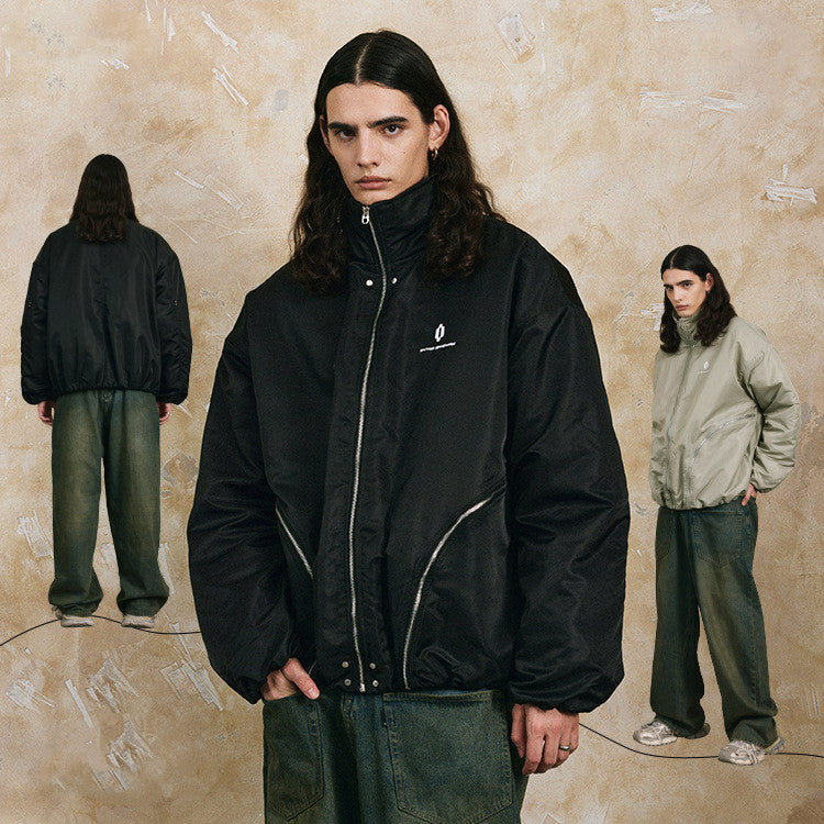 titched Detail Zip Jacket